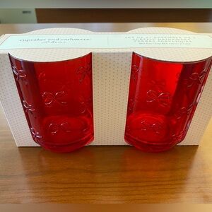 Red bow Acrylic drink-wear 🎁